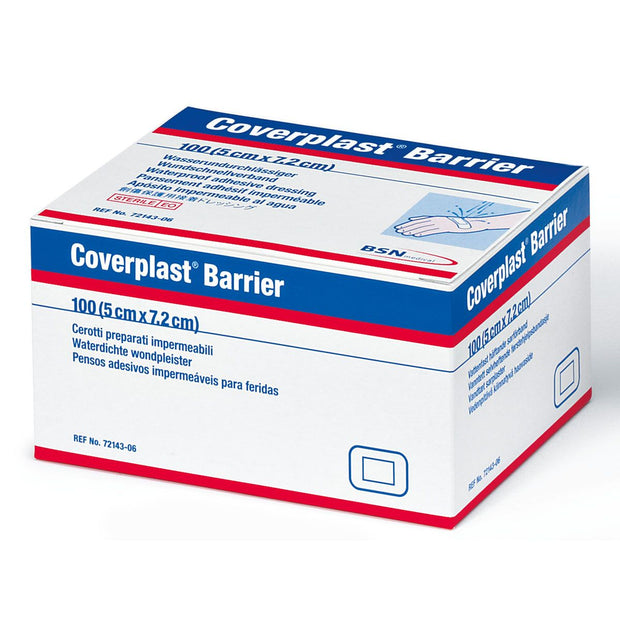 Coverplast Barrier 7.2x5.0cm Patch Box of 100