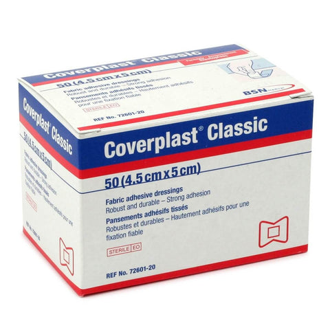 Coverplast Classic - Fabric Fingertip Dressings 5.CM X 4.5cm Box of 50