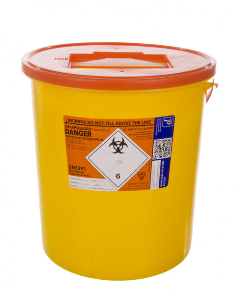 Sharpsguard Container 22 LTR - ORG