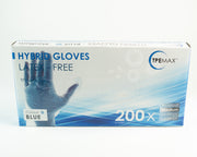 Blue Vinyl Hybrid Disposable Food Prep Gloves - Pack of 1000
