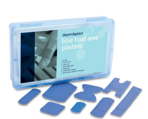 Dependaplast Blue Assorted Plasters in Pack of 120