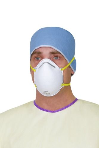 FFP3 Respirator Mask White, Flat Shape With Valve