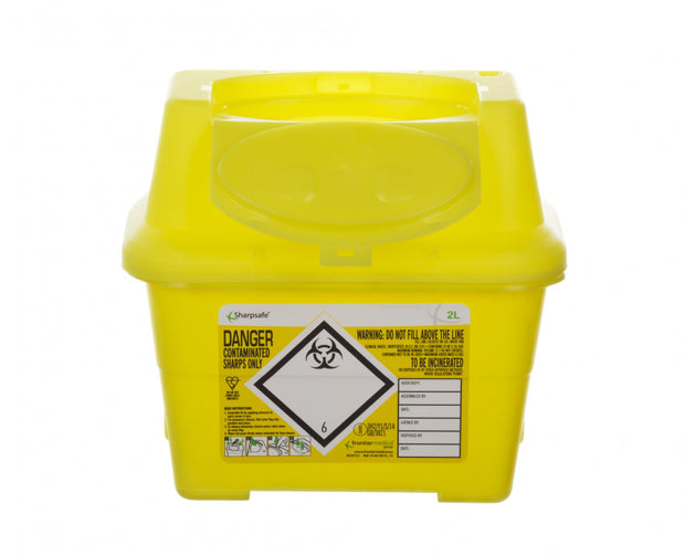 SHP 2 LTR Container Disposal Yellow LID