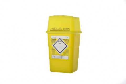 SHP 1 LTR Container Disposal Yellow LID