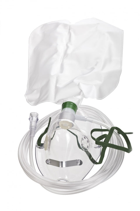 Adult Non Rebreathing Mask, Bag, and tubing