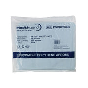 Healthgard Disposable Plastic Aprons Flat 27 X 47 Inch Blue - Pack of 1000