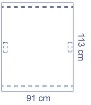 Invisishield Fluoroscope Drape Cover 91 x 113 cm