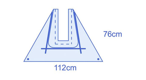 Invisishield U-Shaped Fluid Collection Pouch 112x76cm