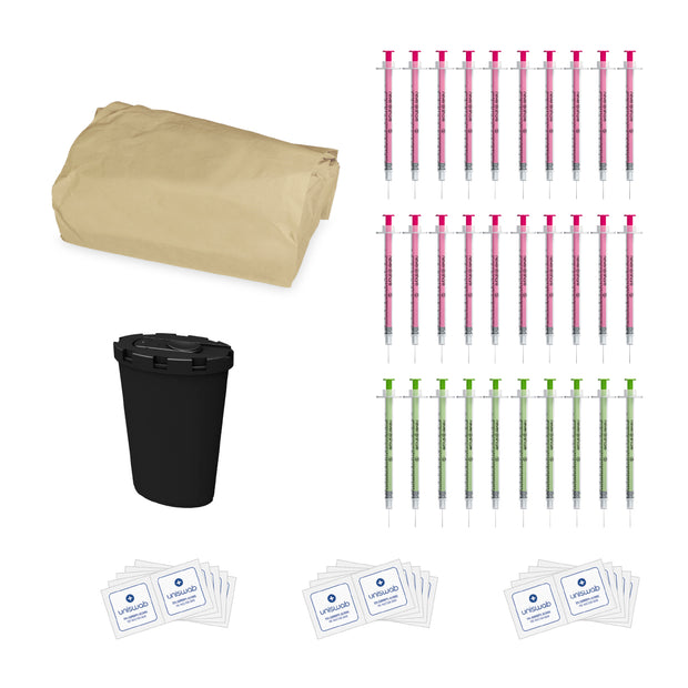 Nevershare 1ml: (Includes a Bin and Swabs) - Pack of 10