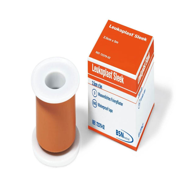 Leukoplast Sleek Latex Free - Waterproof Adhesive Tape 2.5cm x 3m Box of 12