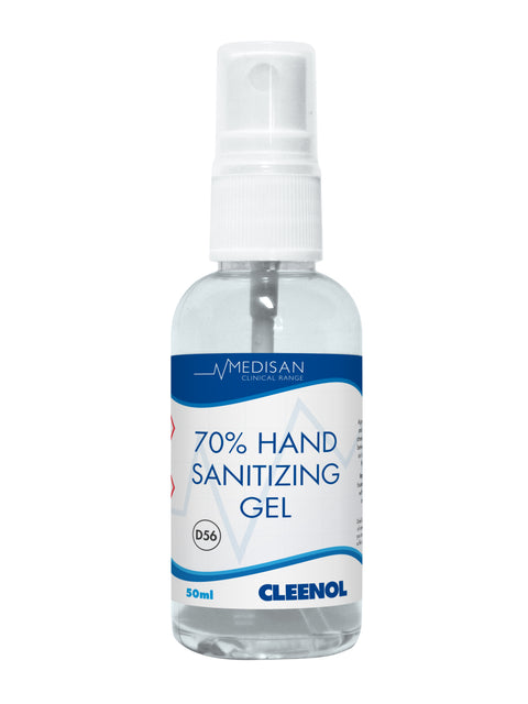 Cleenol Medisan 70% Hand Sanitizing Gel 50ML - Pack of 25