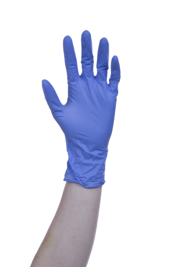 Handsafe Blue Nitrile P/F Gloves - Pack of 100