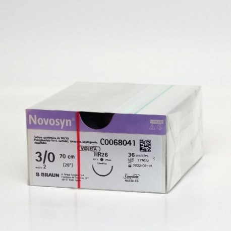 Novosyn Violet 3/0 (2) 70cm HR30