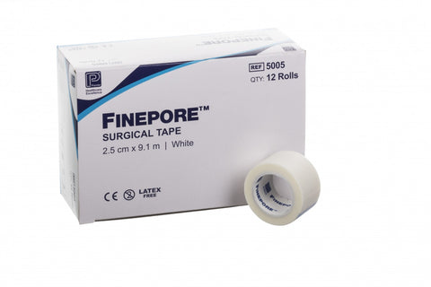 PM Finepore Adh. Surgical Tape 2.5cm - Pack of 12