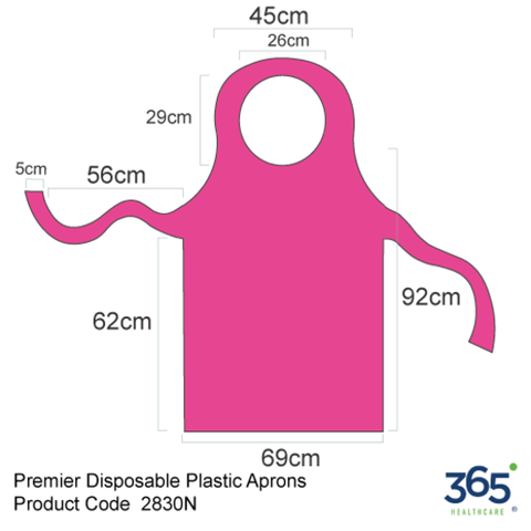 Premier Plastic Aprons Roll Transparent 69 X 117cm -  Pack of 1000