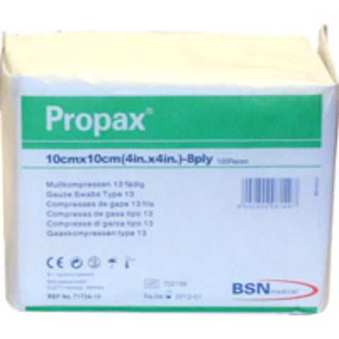 Propax Gauze Swabs Type 13 BP Non-Sterile - 10cm X 10cm Pieces of 100