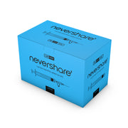 2ml Nevershare syringe: blue - Pack of 100
