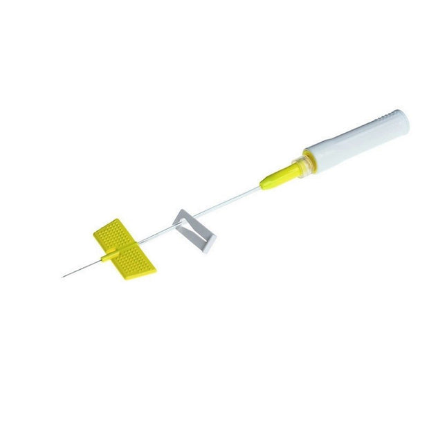 Saf-T-Intima Straight Catheter With PRN 24g x 0.75in Yellow Box of 25