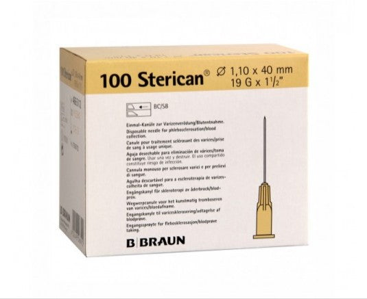 Sterican 1.10x40 19gx1 1/2 Short Bevel Box of 100