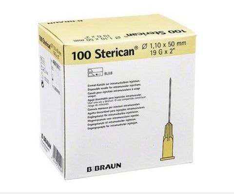 Sterican 1.10x50 19gx2 Needle Box of 100