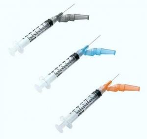 Smiths Medical Edge Safety Hypodermic Needles - Hypodermic Needle-Pro EDGE Safety Device Syringe, Luer Lock, 5ml