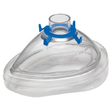 Portex Smiths Medical Adult Large Anesthetic Breathing Mask, Blue Hook Ring