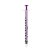 TDC 1ml Luer Slip Syringe (Purple) - Pack of 100