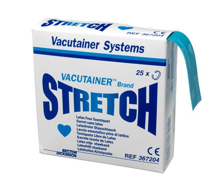 Tourniquet Disposable Latex Free (Vacutainer) Stretch - Pack of 25
