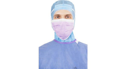 Type IIR Surgical Facemask Purple, Anti-Fog Strip, NS, X-Large