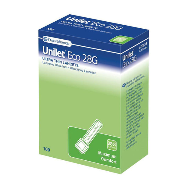 Unilet Eco Lancets 28g [Pack of 100]