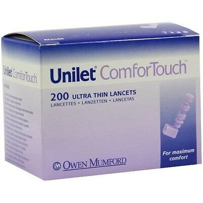 Unilet ComforTouch 28G 0.375mm Lancets [Pack of 200]
