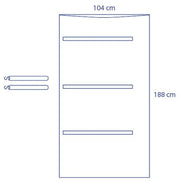 Universal Clear C-Arm Cover - Half Coverage 90 x 225 cm
