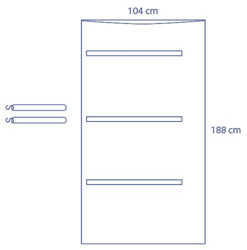 Universal Clear C-Arm Cover - Half Coverage 90 x 225 cm