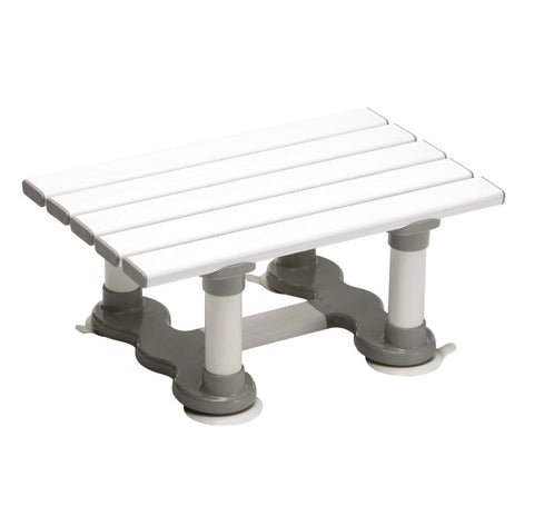 Slatted Bath Seat: Standard 5 Slats 8" - White