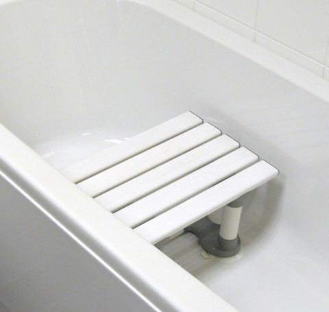 Slatted Bath Seat: Standard 5 Slats 8" - White