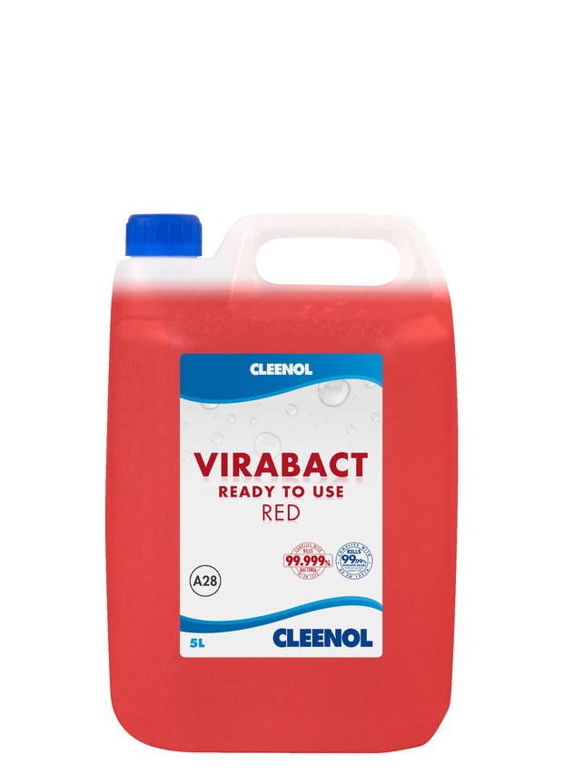 Virabact Cleaner and Disinfectant Ready to Use Red, 5 Litre - Pack of 2