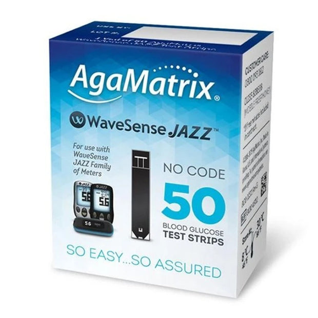 WaveSense Jazz Diabetes Test Strips - 50 test strips