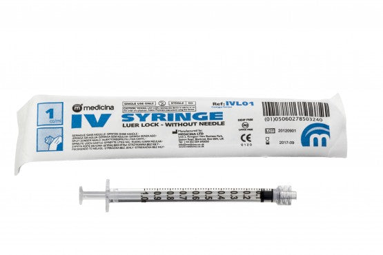 IV Luer Lock Syringe - Pack of 100
