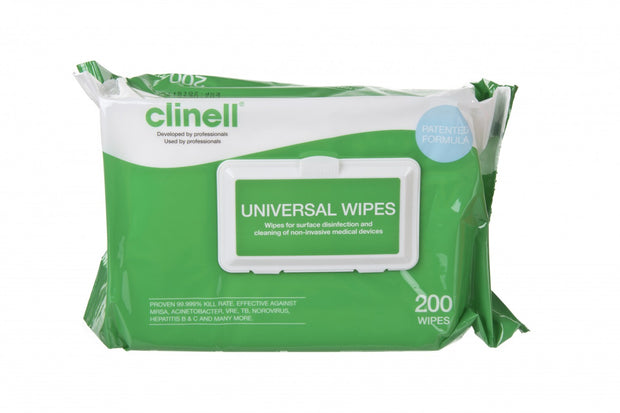 Clinell Universal Sanitisng.Wipe - Pack of 200