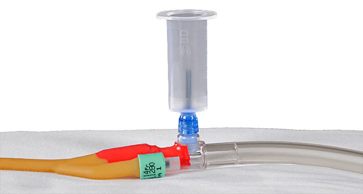 BD Luer Adapters with Pre-Attached Holders Blue (Luer-Lok Access Devic ...