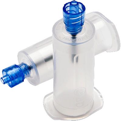 BD Luer Adapters with Pre-Attached Holders Blue (Luer-Lok Access Device) Pack of 200