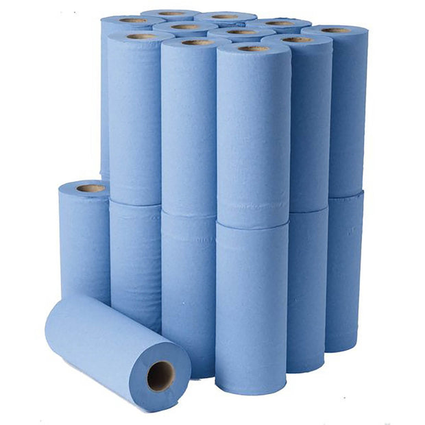 Perform Blue Wiper Roll 1.5"- 3 ply - 36mm x 250mm - Case of 24