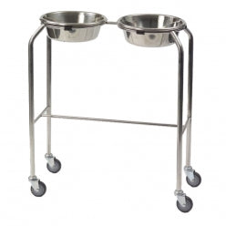 Bristol Maid Easy-Clean Stainless Steel Double Bowl Stand