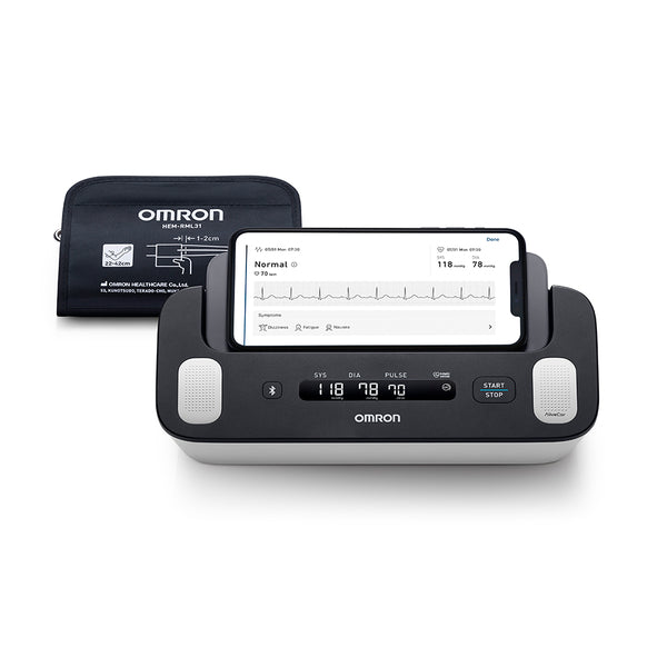 OMRON Complete HEM-7530T-E3 ECG & Smart Blood Pressure Monitor