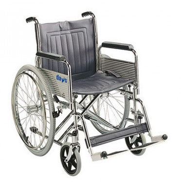 Days Heavy Duty Chrome-Plated Self-Propelled Wheelchair