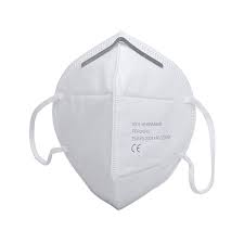 N95 (FFP2-KN95) Protective Disposable Breathing Respirator Face Mask Pack of 5
