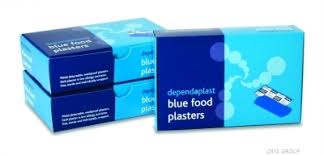 Blue Food Area Plasters, Assorted, Pack of 100