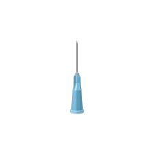Short Blue 23G 16mm (⅝ inch) needle - Pack of 100