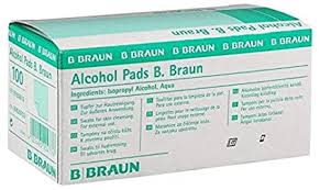 BBraun pre-injection alcohol swabs - Box of 100