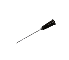 Black 22G 38mm (1½ inch) needle- Pack of 100